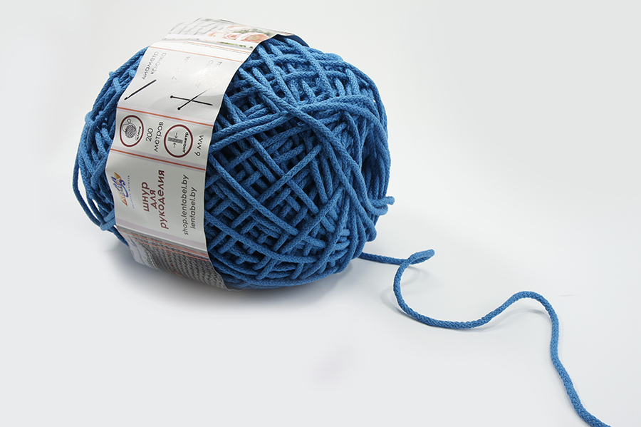 Шнур 6.0 мм для рукоділля Лента блакитний бірюзовий темний