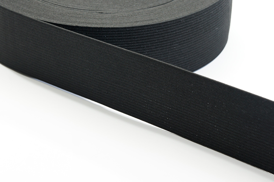 Тасьма еластична 40 мм 0141 MH в'язана чорний