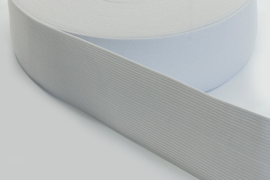 Тасьма еластична 50 мм 0141 MH в'язана білий