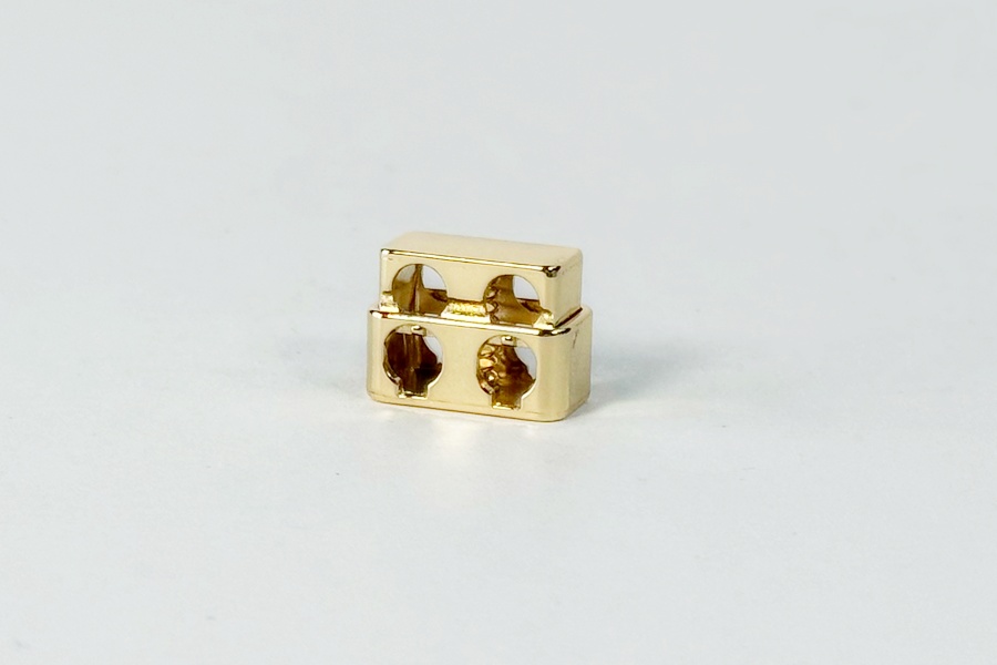 Фіксатор для шнура СТ1313 (метал) MH золото 14,8х20 мм