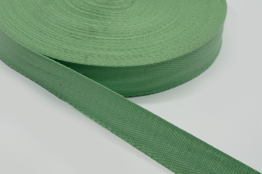 Стрічка кіперна 17 мм Лента салатовий світлий