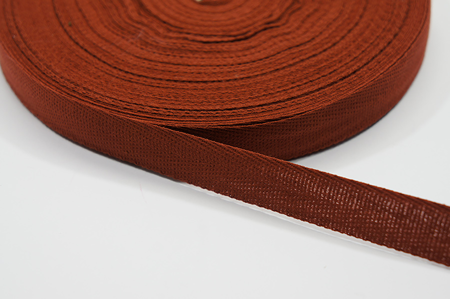 Стрічка кіперна 17 мм Лента теракотовий рудий