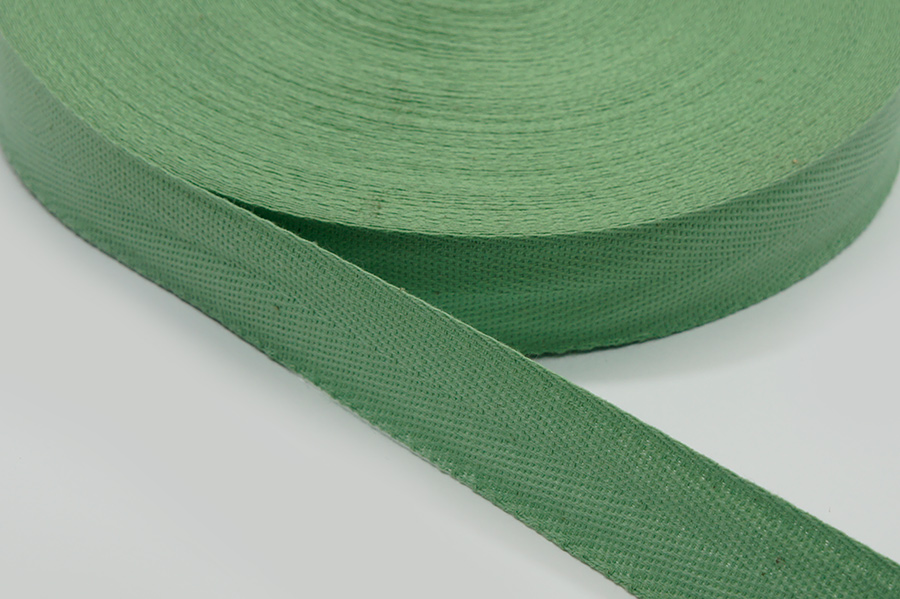 Стрічка кіперна 25 мм Лента салатовий світлий