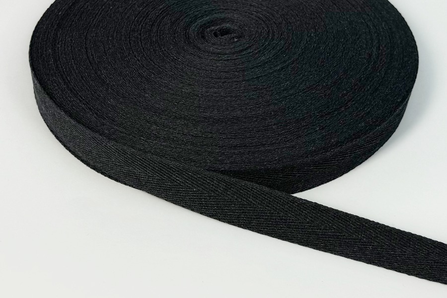 Стрічка кіперна 25 мм сірий темний