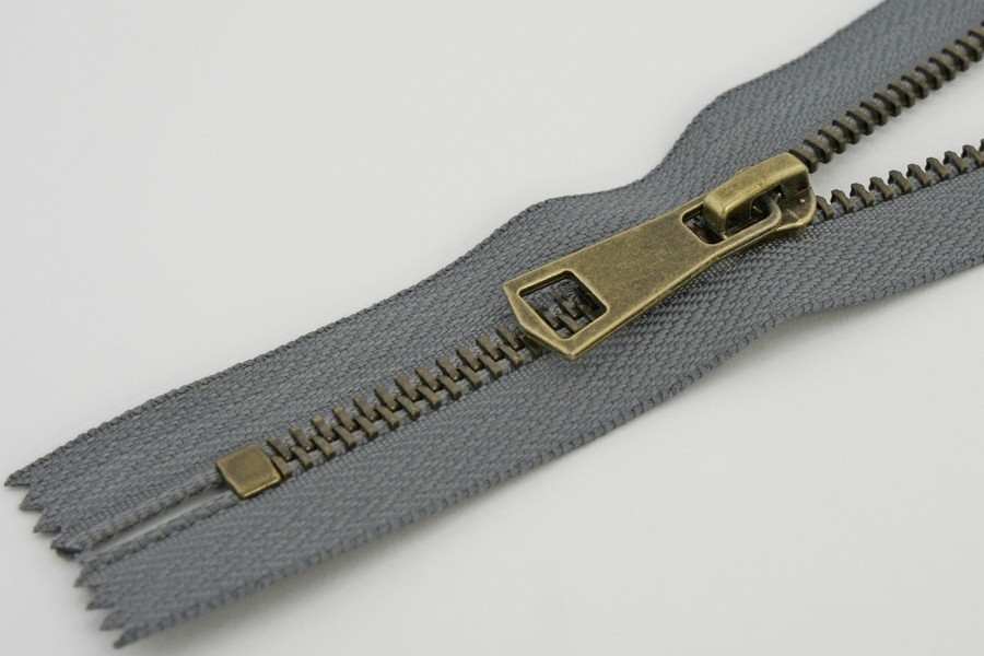 Блискавка MH Тип 5, нероз'ємні сірий 18 см 5MCE-018-384-bronz