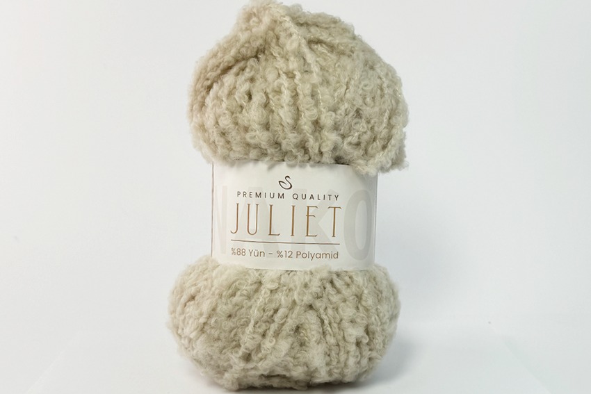 Пряжа NAKO Juliet вовна 88%, поліамід 12% бежевий 95м(100гр)