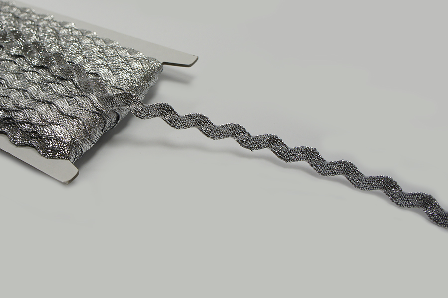 Тасьма в'юнок (хвилька) 5 мм MH срібло