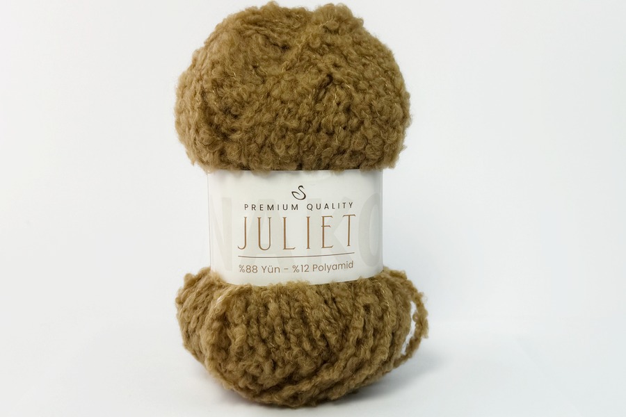 Пряжа NAKO Juliet вовна 88%, поліамід 12% бежевий золотистий 95м(100гр)