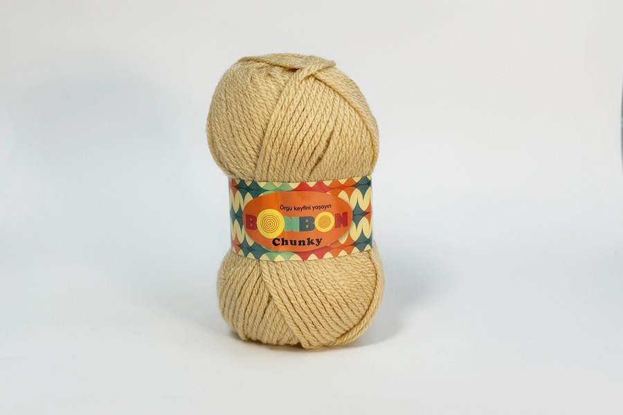 Пряжа NAKO Bonbon chunky акрил 100% персиковий рожевий 135м(100гр) 98293