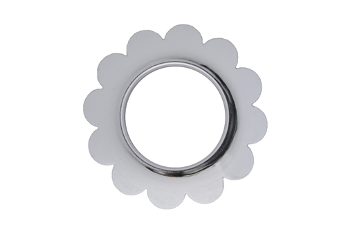 Люверс 35 мм Beladonna Ромашка срібло