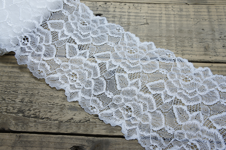 Мереживо еластичне 160 мм MH молочний яскравий 0624-7211-raw