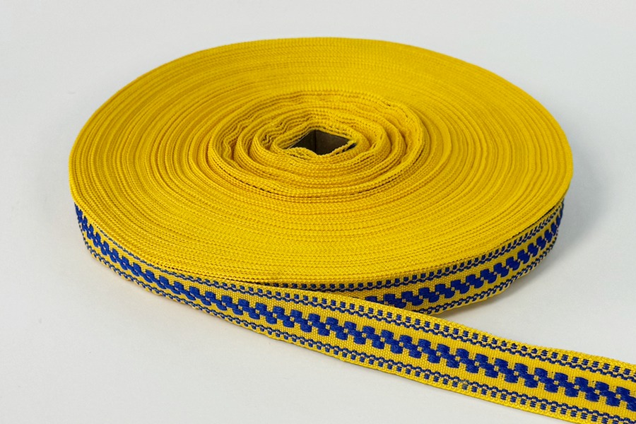 Тасьма 20 мм жовтий канарейковий