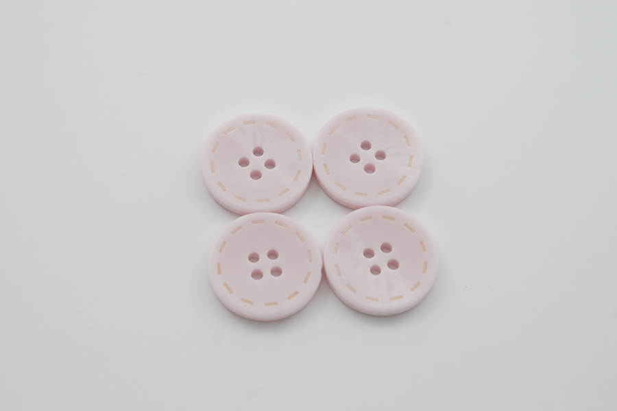 Гудзик 23 мм Mertbutton 4 отвори класичний рожевий світлий