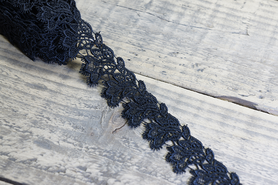 Мереживо гіпюр 35 мм SinemBro чорний