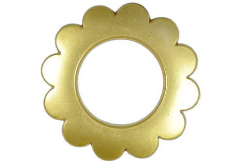 Люверс 35 мм Beladonna Ромашка золото матове