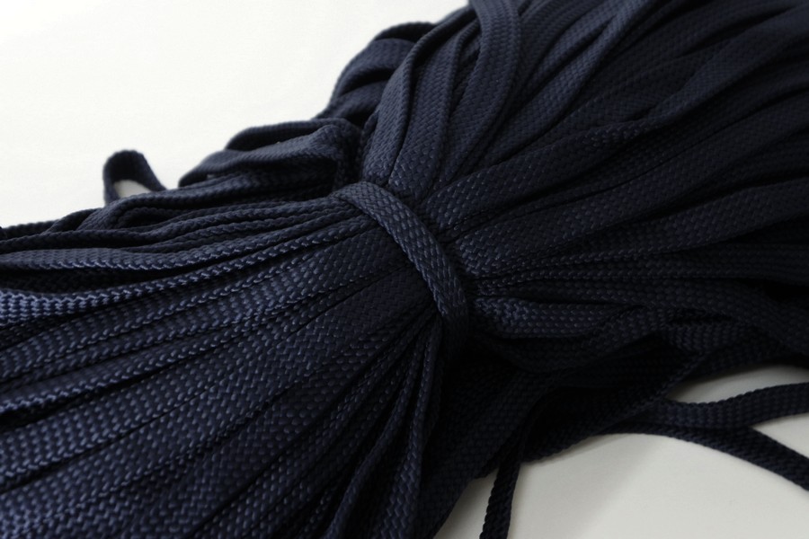 Шнур 12.0 мм для взуття синій темний