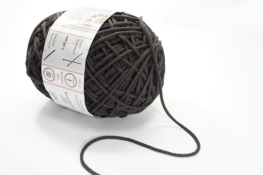 Шнур 6.0 мм для рукоділля Лента коричневий