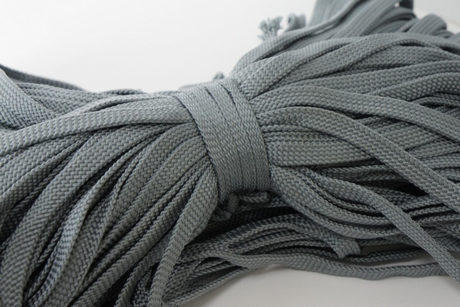Шнур 12.0 мм для взуття сірий