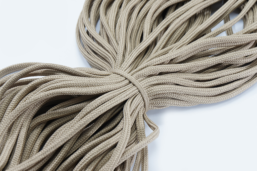 Шнур 6.0 мм для взуття 1-34 Лента бежевий золотистий