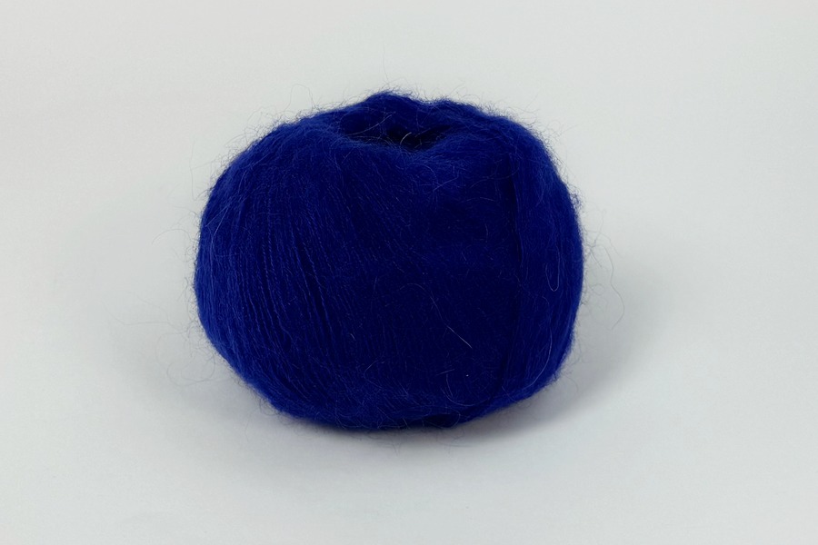 Пряжа Mohair кід мохер 75%, поліамід 25% електрик яскравий 200м(25гр)