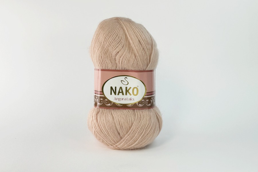  Пряжа "Angora Luks" 100гр / 550м  |3: персик.блід. 10722|