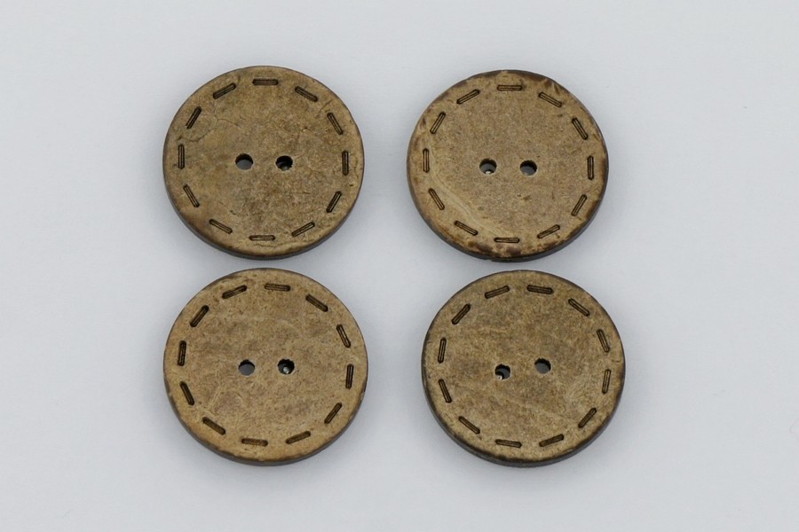 Гудзик 28 мм Mertbutton 2 отвори під дерево 1113-44-0856