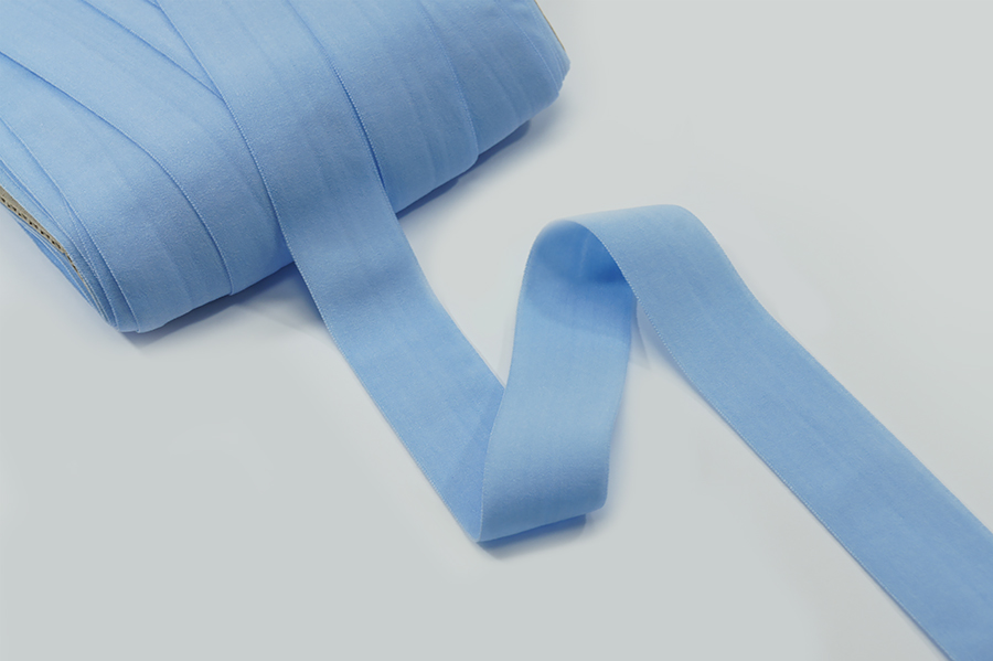 Бейка 20 мм матова, еластична блакитний світлий