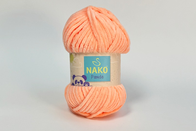 Пряжа NAKO Panda поліестер 100% персиковий 120м(100гр) 03120