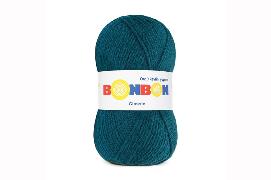 Пряжа NAKO Bonbon Classic акрил 100% синій 200м(100гр) 98412