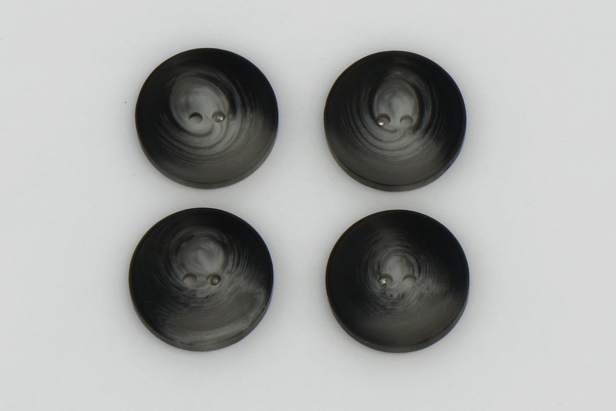 Гудзик 25 мм Mertbutton 2 отвори класичний сірий темний FNL-251/253 FNL-253-40-0893