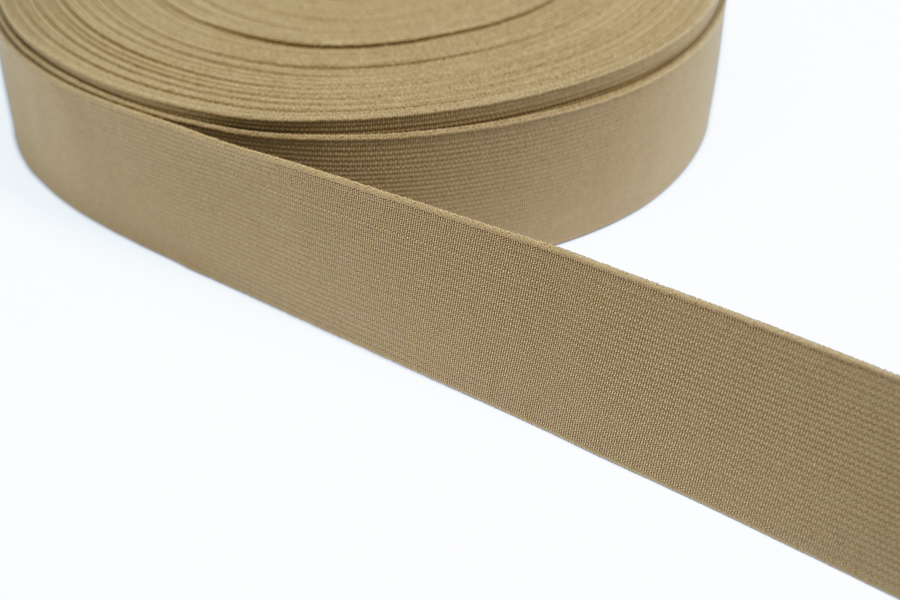 Тасьма еластична 40 мм ткана ПА койот
