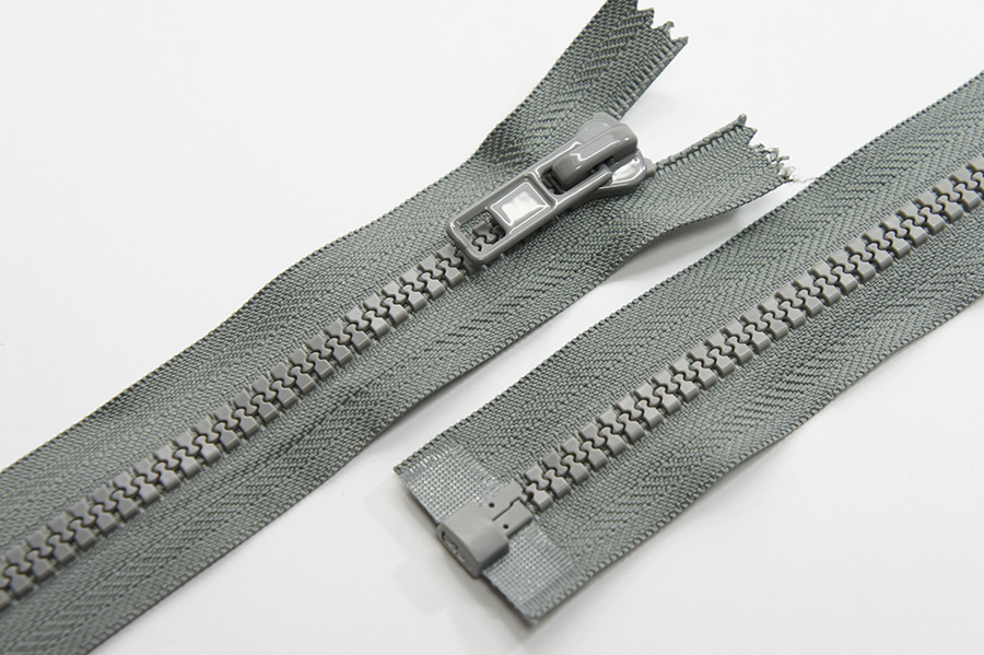 Блискавка Тип 8, 1 замок сірий 60 см