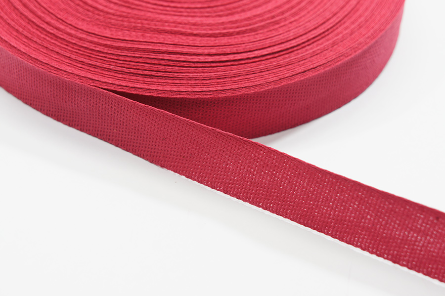 Стрічка кіперна 17 мм Лента рожевий темний