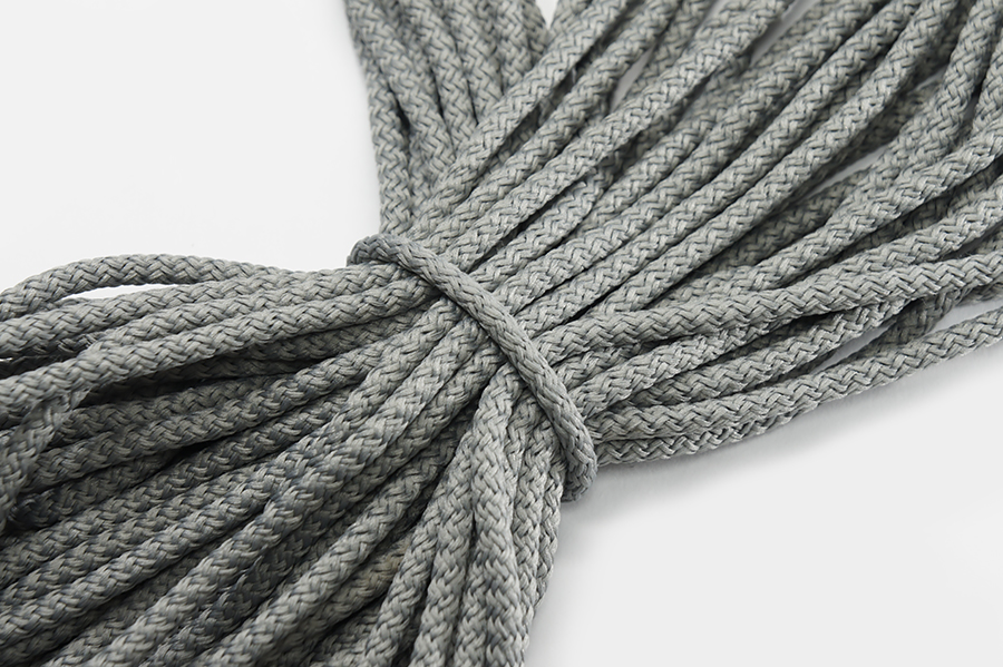 Шнур 5.0 мм для взуття сірий світлий