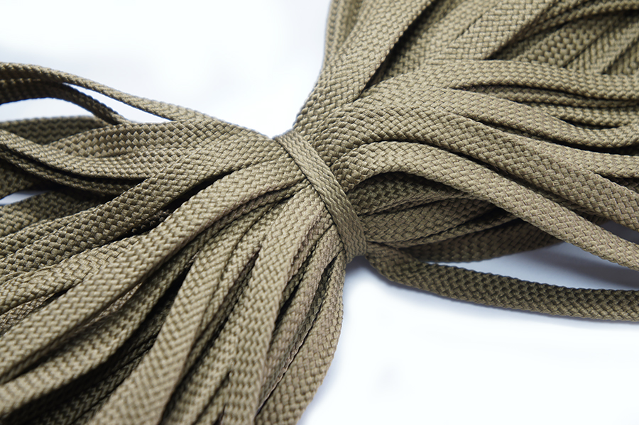 Шнур 9.0 мм для взуття 7-859 Лента бежевий хакі