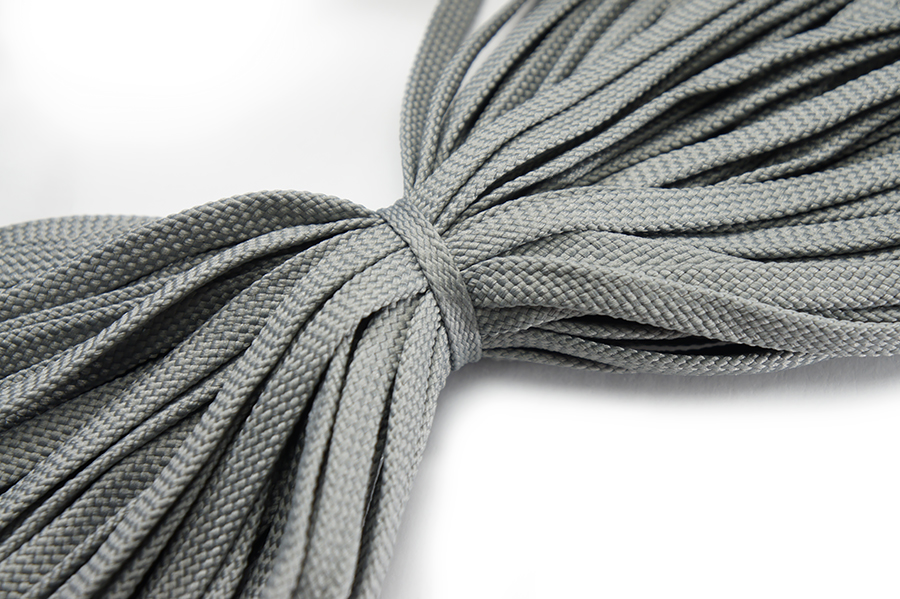 Шнур 9.0 мм для взуття сірий