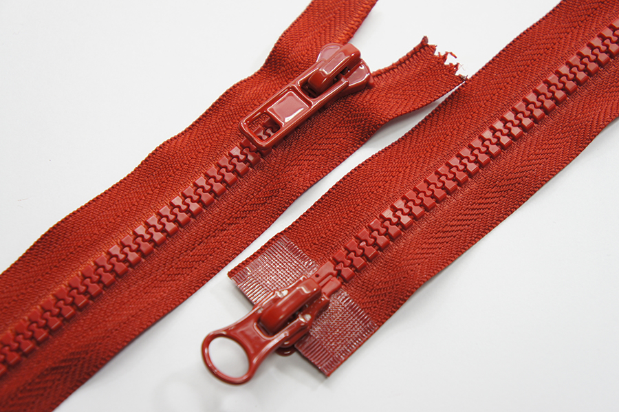 Блискавка Тип 8, 2 замка червоний 110 см