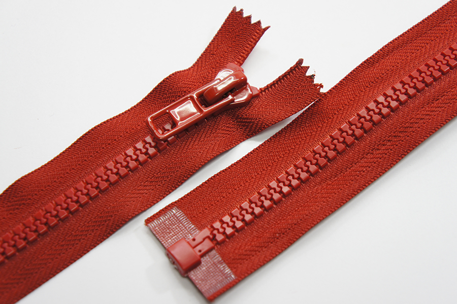 Блискавка Тип 8, 1 замок червоний 75 см