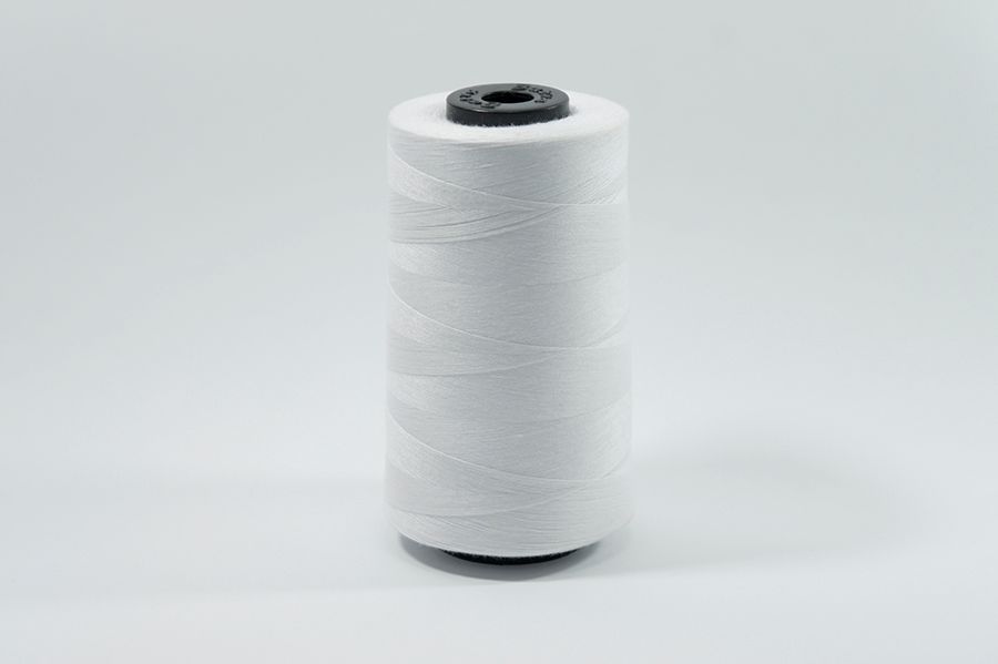 Нитки швейні №28/3 Barva армовані поліестер 100% білий 2500 м 9999