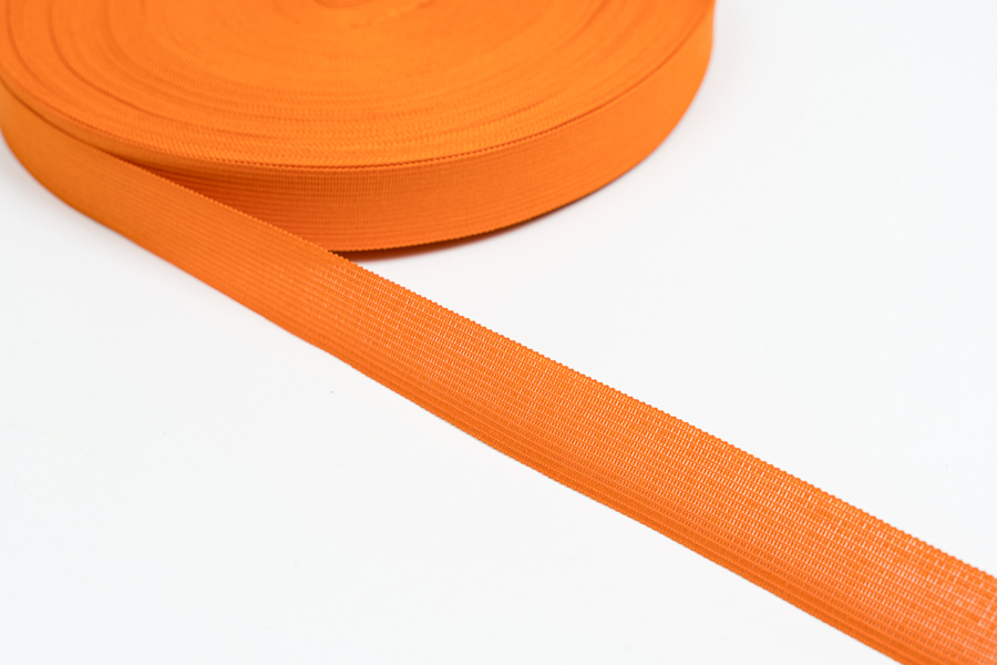Тасьма 23 мм в'язана оранжевий темний