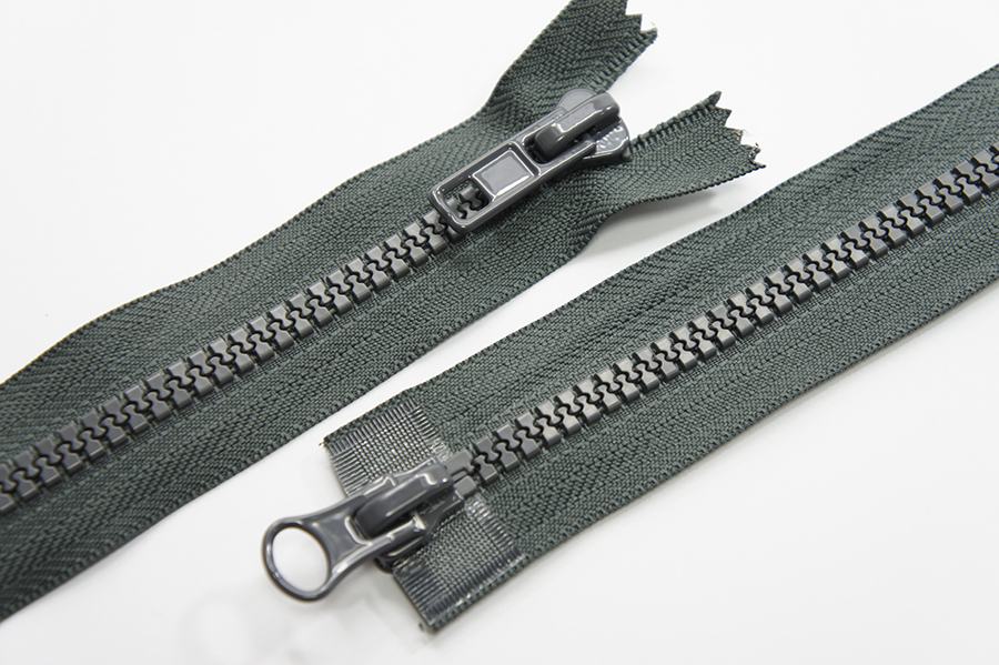 Блискавка Тип 8, 2 замка сірий темний 85 см