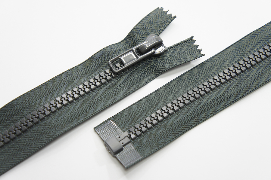 Блискавка Тип 8, 1 замок сірий темний 70 см