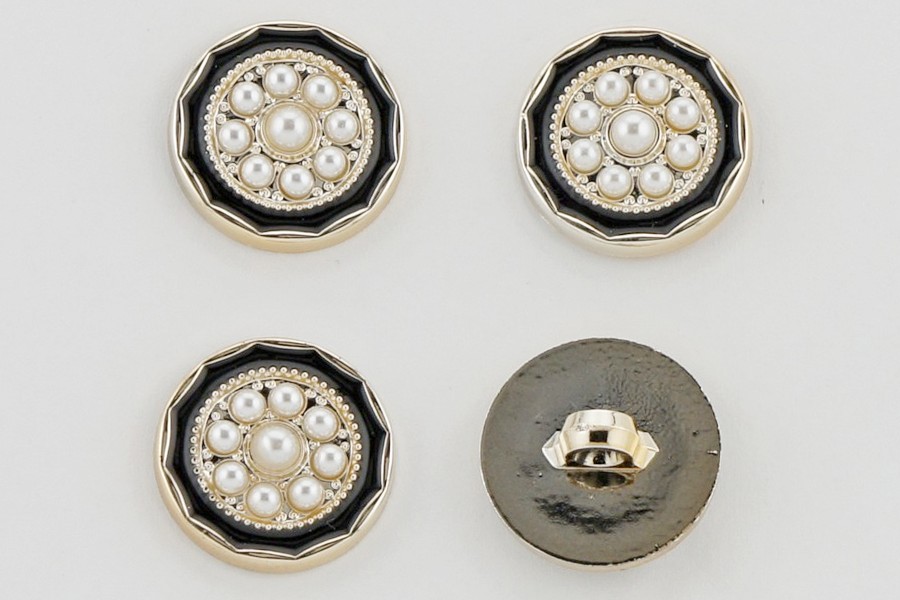 Гудзик на ніжці 21 мм Mertbutton металізований КМ-01