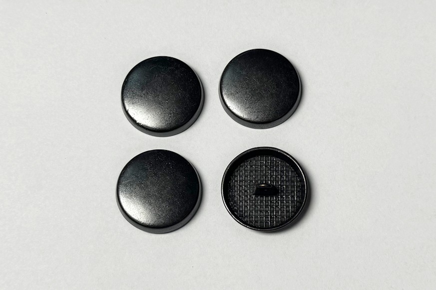 Гудзик на ніжці 25 мм Mertbutton метал чорний CN-26