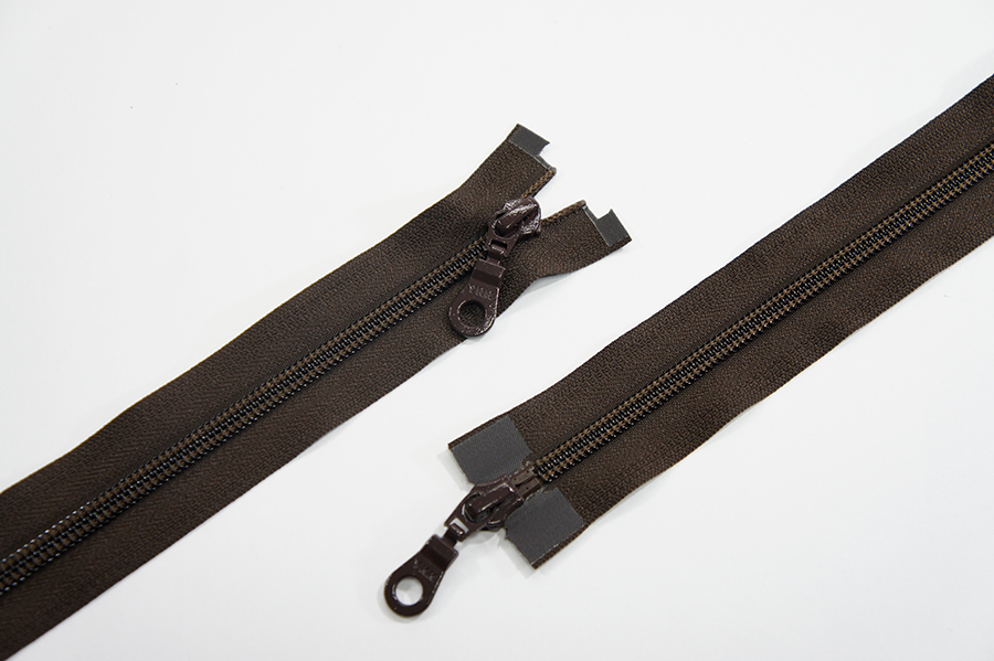 Блискавка YKK Тип 5, 2 замка коричневий темний 110 см CIFMR-110-141-DA8MSL-DA8MSL