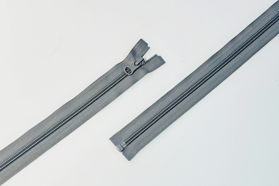 Блискавка YKK Тип 5, 1 замок сірий бузковий 60 см