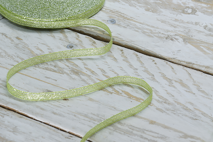 Стрічка люрекс 6 мм MH салатовий
