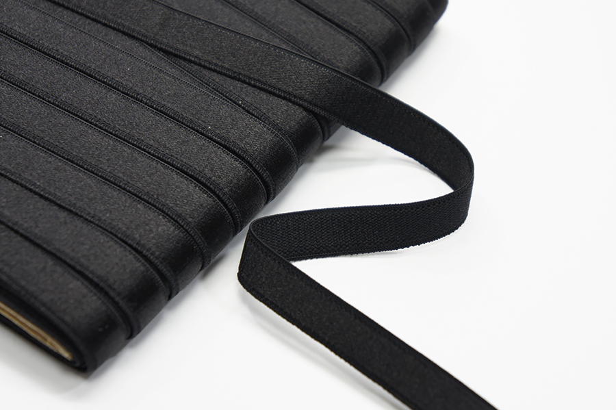 Тасьма еластична 10 мм для бретелей чорний