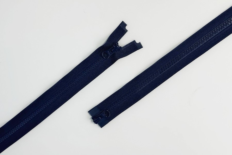 Блискавка YKK Тип 5, 2 замка синій темний 75 см VSMR-75-058-DA8/DA8