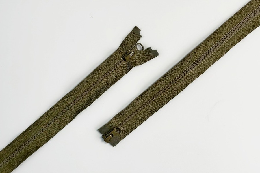 Блискавка YKK Тип 5, 2 замка хакі 80 см VSMR-80-242-DA8/DA8